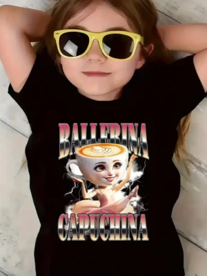 Y2k Boys Girls Italian Brainrot Animals Kids T-shirt Tung Tung Tung Sahur Short Sleeve Tops Funny Meme Cute Tee Summer Clothing - Image 3