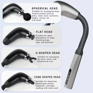 Smart Massage Gun Electric Massager Massage Hammer Rechargeable Home Handheld Hammer Back Artifact Body Massager - Image 2