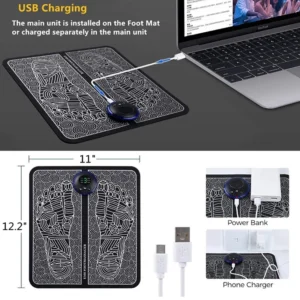 Remote EMS Foot Massager Pad Portable Electric Muscle Stimulation Massage Mat Improve Blood Circulation Relief Pain Relax Feet - Image 6