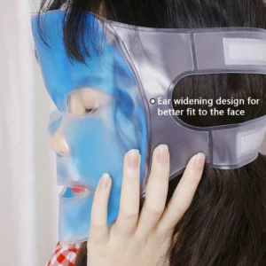 Face Cooling Mask Gel Eye Mask Ice Pack Cooling PVC Hot Cold Therapy Skin Care Tool Gel Face Mask Skin Firming Spa Sleep Mask - Image 3