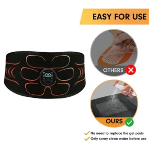 Abdominal Massager Waist Belt Muscle Toner Smart Abdominal Muscle Trainer For Arm Leg Workout Training Fitness Massage Equipment - Image 4