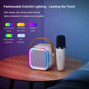 NEW Hot K12 Bluetooth Speaker Portable Home Cute Karaoke Mini Wireless Audio with Microphone K Song Family Singing Machine - Image 7