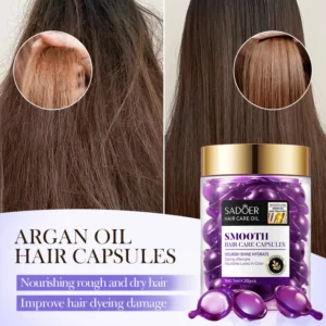 Hair Vitamin Capsule Hair Treatment Oil Repair Damaged Smooth Hair Care Serum Nourishing Keratin Complex Oil Hair Care Capsules - Image 5