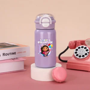 Gabby Dollhouse 500ml Stainless Steel Mug Summer Drinking Cups Travel Glasses Portable Cartoon Figure Thermal Water Cup Supplies