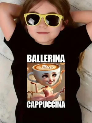 Y2k Boys Girls Italian Brainrot Animals Kids T-shirt Tung Tung Tung Sahur Short Sleeve Tops Funny Meme Cute Tee Summer Clothing - Image 2