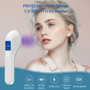 308nm Household Ultraviolet Phototherapy Instrument, Vitiligo Treatment, UVB Lamp Laser for Therapy, Psoriasis, Skin Disease - Image 6