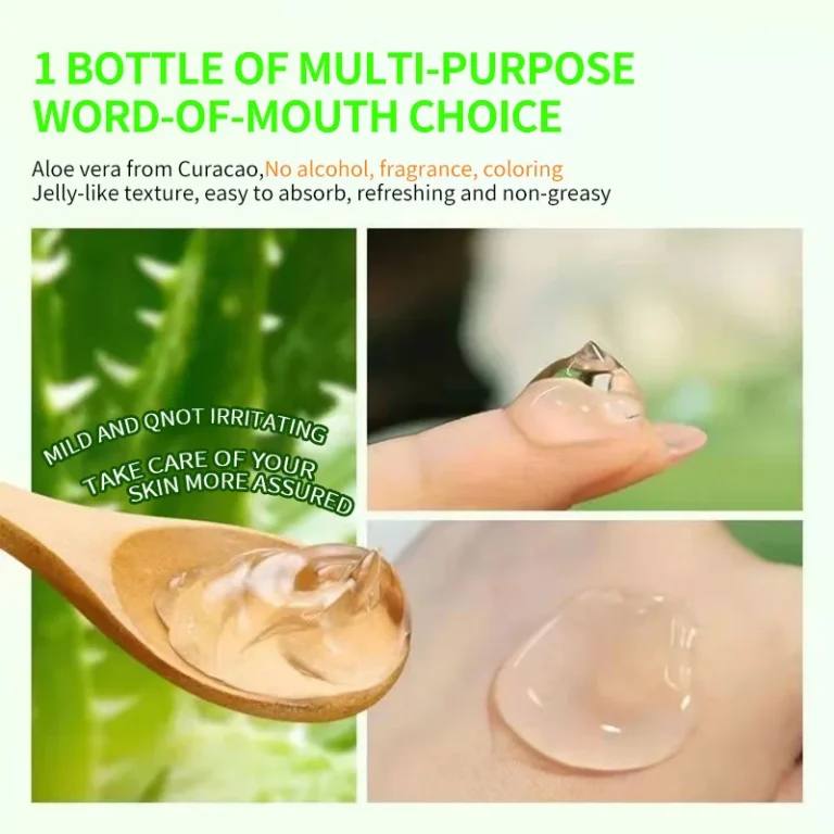 300g Aloe Vera Gel Hydrating and Moisturizing After Sun Exposure Refreshing and Non-greasy Red pomegranate Aloe Vera Gel - Image 4