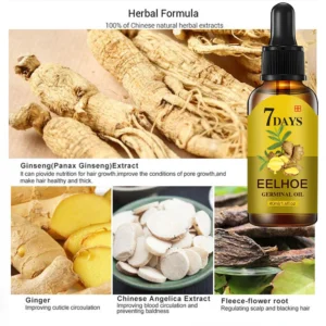 Hair Growth Serum Fast Growing Hair Essential Oil Beauty Hair Care 10/20/40ml Dense Regrowth Ginger Hair Promoting Regeneration - Image 5