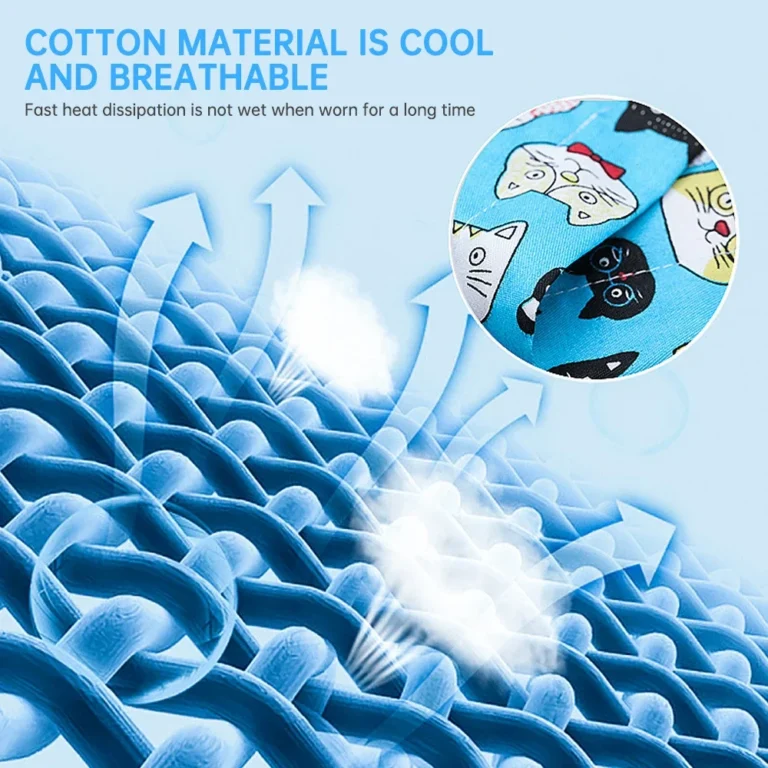 Pet Cooling Ice Scarf Cool Ice Towel Heatstroke Dogs Cats Ice Collar Adjustable Cat Collar Bib prevent heat stroke Dog Supplies - Image 3