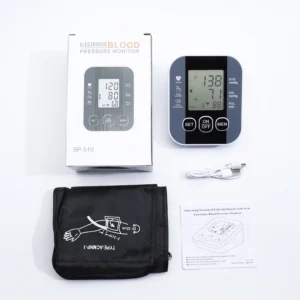 English Voice Arm Tonometer Medical Blood Pressure Monitor Heart Rate Sphygmomanometer Digital Upper Tensiometers Meter Cuff - Image 2