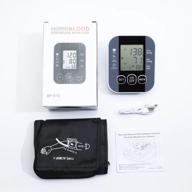 English Voice Arm Tonometer Medical Blood Pressure Monitor Heart Rate Sphygmomanometer Digital Upper Tensiometers Meter Cuff - Image 2