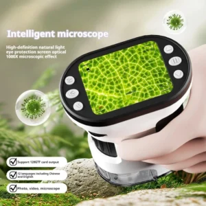 Kids Microscope Biological Kit 1000x Magnifier 200 Megapixels with LED Photo Video Function Educational Toy Science for Children - Image 6