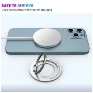 Cellphone Magnetic Holder for Magsafe Mobile Phone Folding Metal Stand Strong Magnet Bracket for iPhone 16 15 14 pro/plus Xiaomi - Image 5