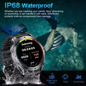 New For Xiaomi Military Smart Watch Men 10ATM Waterproof Outdoor Sport Fitness Tracker Health Monitor Bluetooth Call Smart Watch - Image 6