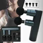 Muscle Electric Massage Gun USB Charging High Frequency Double Head Body Relax Portable Massage Gun with Bag for Sports Gift