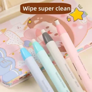 Retractable Pencil Eraser Pencil Rubber Eraser Correction Supplies Writing Correction School Stationery Office Supplies - Image 5