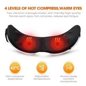 Smart Eye Massager Vibration Eye Care Massage Instrument Bluetooth Music Heated Eyemask Dry Fatigue Relief Portable Foldable New - Image 2