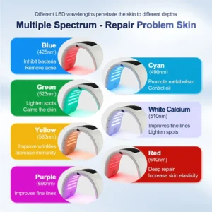 Professional 7 Colors PDT LED Mask Facial Red Light Therapy Skin Rejuvenation Device Face Lift Anti Wrinkle Beauty Machine - Image 3