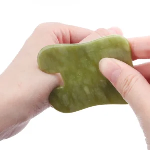 Natural Green Xiuyu Gua Sha Board Jade Stone Massager For SPA Acupuncture Body Scraping Gouache Scraper Facial Beauty Tool - Image 4