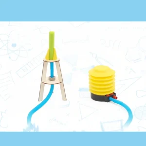 DIY Manual Rocket Launch Model Science Technology Physics Material Kit Experimental Tool Learning Educational Toy School Supply