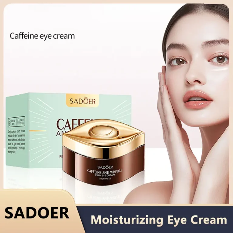 SADOER Caffeine Eye Cream - Anti-Wrinkle Dark Circles Treatment, Reduces Bags & Firming Moisturizer for Under-Eye Renewal