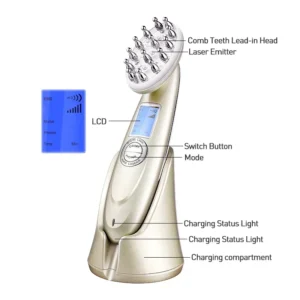 EMS Electric Laser Hair Growth Comb Infrared RF Vibration Massager Microcurrent Hair Care Loss Treatment Hair Regrowth - Image 6