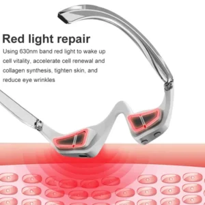 Under Eyes Red Light Therapy Massager for Reduce Dark Circles Puffiness Wrinkles Microcurrent Beauty Device - Image 3