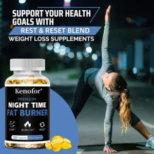 Nighttime Fat Burner Supplement - for Weight Loss, Boost Metabolism, Suppress Appetite Diet,Healthy Weight Management - Image 6