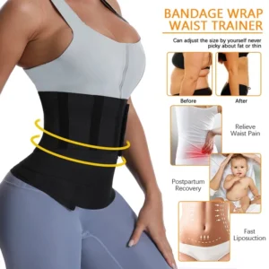 Waist Bandage Wrap Trimmer Belt Waist Trainer Body Shapewear Tummy Woman Flat Belly Slimming Gain Postpartum Sheath Belt Corse - Image 3