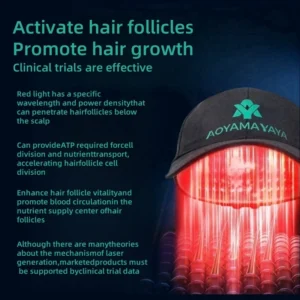 308 laser cap red light therapy hair laser hat for hair growth red cap hair growth products fast grow red light hat cap - Image 2