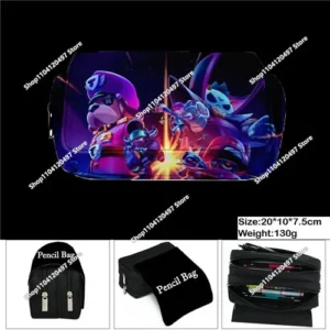 Children's All Kinds Pencil Bag Nylon Pencil Case Children Black To School Supplies High Quality Stationery Bag - Image 6