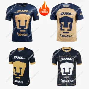 The Latest PumasUNAM 25-26 Away Jersey 3D Printing Breathable Comfortable Fashion Casual Adult Sports Short-sleeved T-shirt