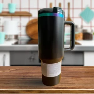 40oz Large Capacity Stainless Steel Travel Mug with Handle & Straw Lid | Office & Travel Essential | Leakproof Insulated Cup - Image 4