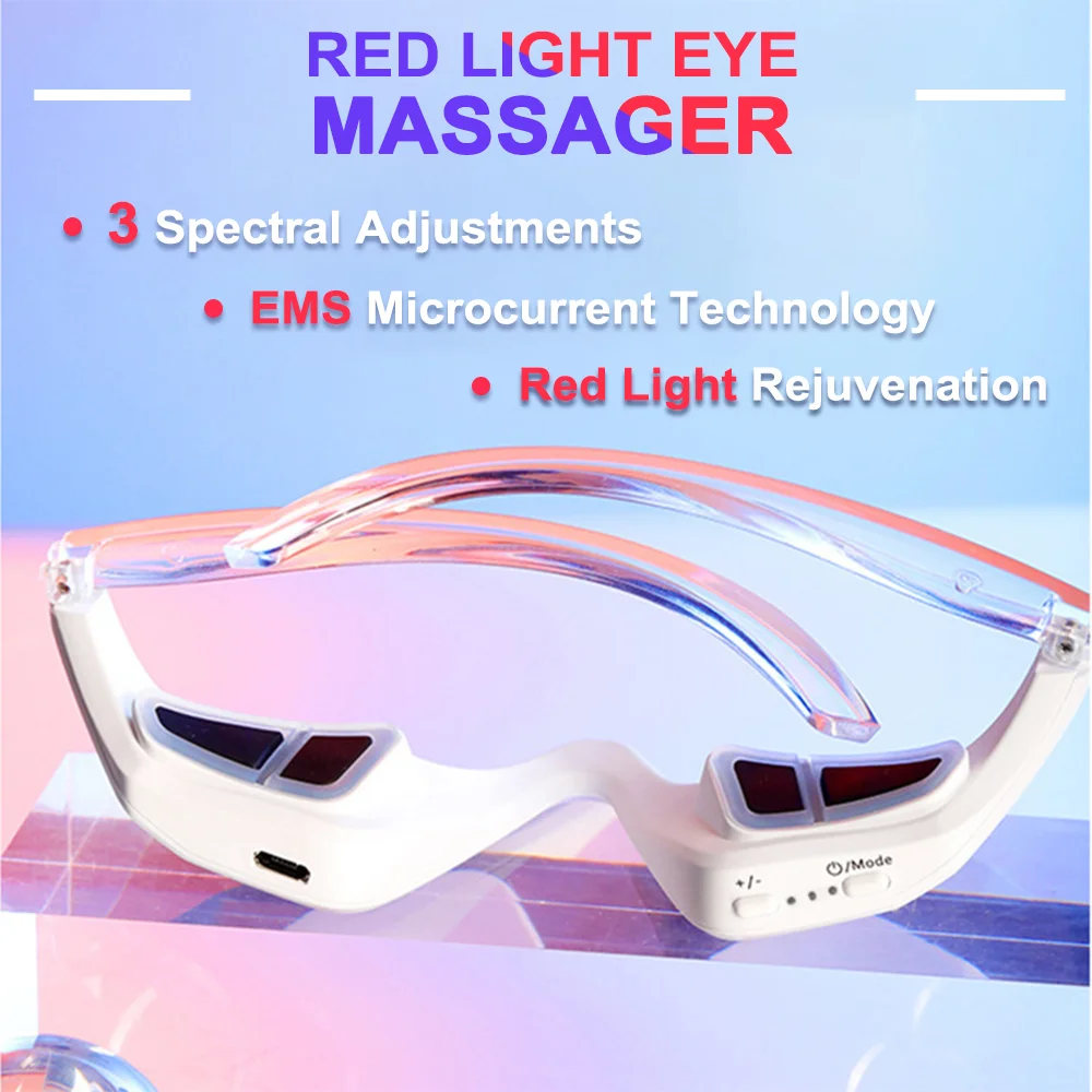 EMS Undereye Redlight Eye Massage Instrument Beauty Device Dark Circles Anti-eye Wrinkles Essence Introducer Eye Beauty Device - Image 3