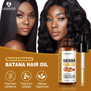 Lewedo Naturals Batana Oil Fast Hair Growth for Men Women Pure Batana Oil Nourish Shiny Hair Healthy Hair Care Anti Hair Loss - Image 2