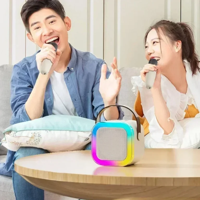 NEW Hot K12 Bluetooth Speaker Portable Home Cute Karaoke Mini Wireless Audio with Microphone K Song Family Singing Machine - Image 5