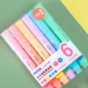 Highlighter Pen Set 6pcs Macaron Marker Quality Fluorescent Pen Drawing Highlighters Cute Stationery School Supplies kawaii - Image 6