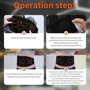 Abdominal Massager Waist Belt Muscle Toner Smart Abdominal Muscle Trainer For Arm Leg Workout Training Fitness Massage Equipment - Image 5