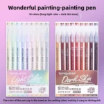 198/6 PCS Morandi Gel Pen Student Diary Scrapbook Painting DIY Gel Pen Set Coloring Book Drawing Doodling Pen School Supplies