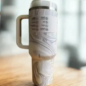 40oz Large Capacity Stainless Steel Travel Mug with Handle & Straw Lid | Office & Travel Essential | Leakproof Insulated Cup - Image 5
