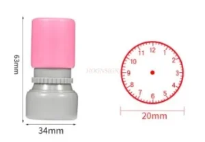 1PC Clock Stamp Teaching Tools for Kids Learning on Watch Multiple Style Student Teaching Tools Seal for Primary School Supplies - Image 3