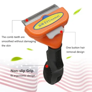 Pet Cat Hair Removal Combs Pet Grooming Brush Dogs Cats Hair Shedding Massage Combs Cat Hair Remover Cleaning Grooming Cat Brush - Image 3