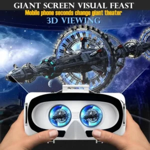 Virtual Reality VR Glasses IMAX Huge Screen 3D Glasses Google Cardboard Box VR Helmet for 4.5-6.53" Phone,Support Game Joysticks - Image 4