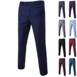 Summer Men's Slim Fit Straight Leg Thin Dress Pants Casual Business Formal Trousers for Office Work AE Stock Casual Wear