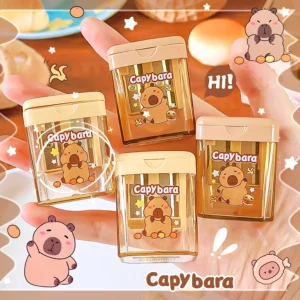 kawaii stationery back to school supplies classroom school useful accessories cute capybara pencil sharpener teacher supplies - Image 2