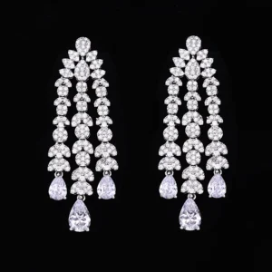 2024 New 4-piece Bride Zirconia Full Set Women's Party Jewelry Set Dubai Nigeria Crystal Wedding Jewelry Set - Image 4