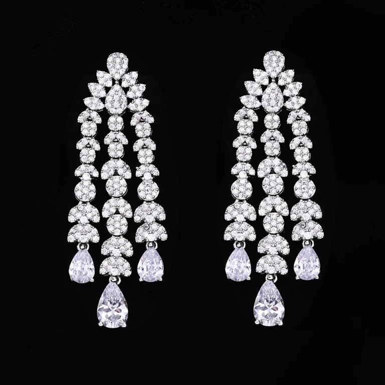2024 New 4-piece Bride Zirconia Full Set Women's Party Jewelry Set Dubai Nigeria Crystal Wedding Jewelry Set - Image 4