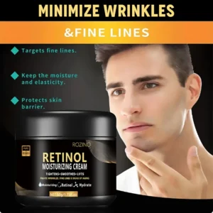 Men's Retinol Face Moisturizer Moisturizing Retinol Cream Anti-Wrinkle Aging Moisturizing Shrink Pores Whitening Smooth Retinol - Image 5