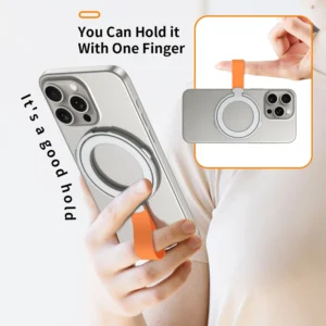 Magnetic Cell Phone Ring Holder Compatible with iPhone 12 13 14 15 Series MagSafe Removable Cell Phone Grip Kickstand - Image 5