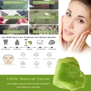 Natural Jade Roller Face Gua Sha, Natural Stone, Body Neck Massager, Acupoint, Eye Care Spa Massage Tools Massage Visage Lifting - Image 6